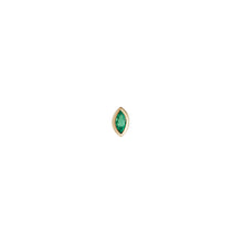 Load image into Gallery viewer, 9ct YG Mini Bezel Set Marquise Gemstone Studs
