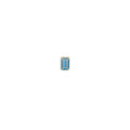 9ct YG Petite 'Gem' Shaped Enamel Stud