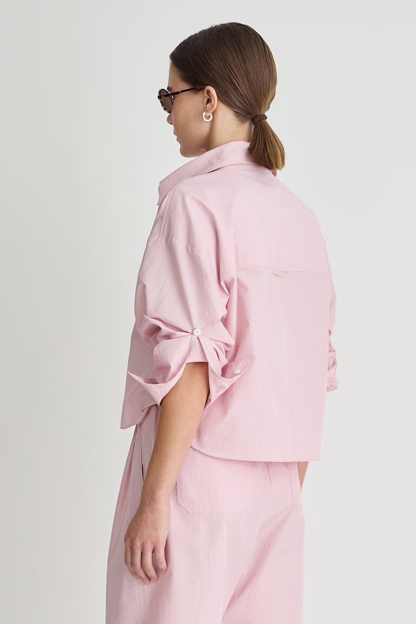 Cropped Isolde Button Down Shirt