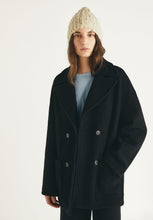 Load image into Gallery viewer, Severin Double Breasted Coat- Noir

