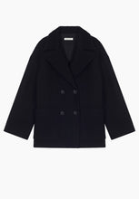 Load image into Gallery viewer, Severin Double Breasted Coat- Noir
