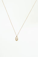 Pearl Droplet Necklace - 16