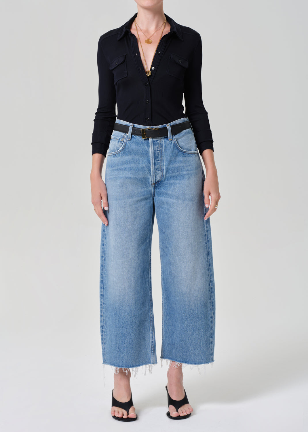 Ayla Raw Hem Crop Jean