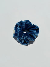 Load image into Gallery viewer, Silk Velvet Scrunchies - Crystal Bright
