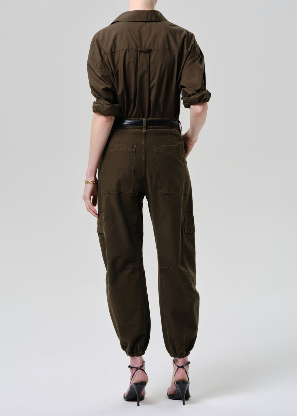 Ceila Bubble Hem Moss