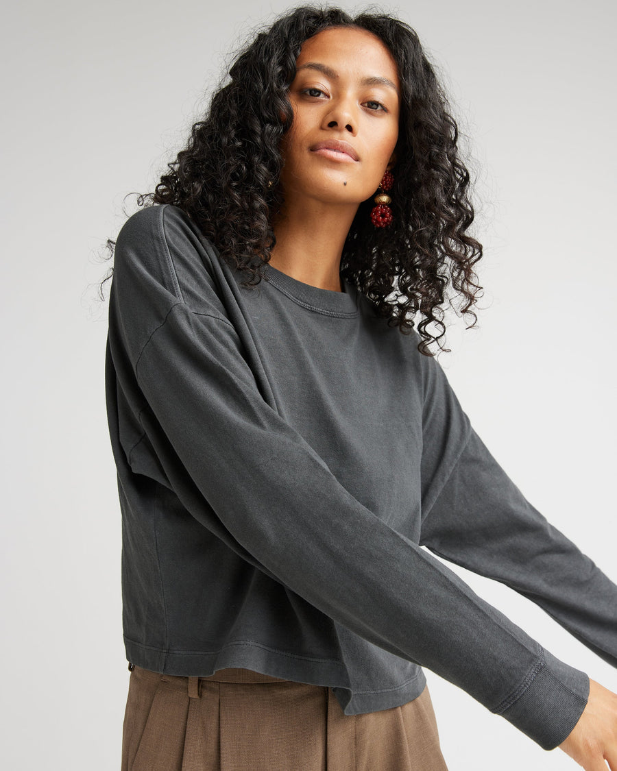 Relaxed Crop LS Tee