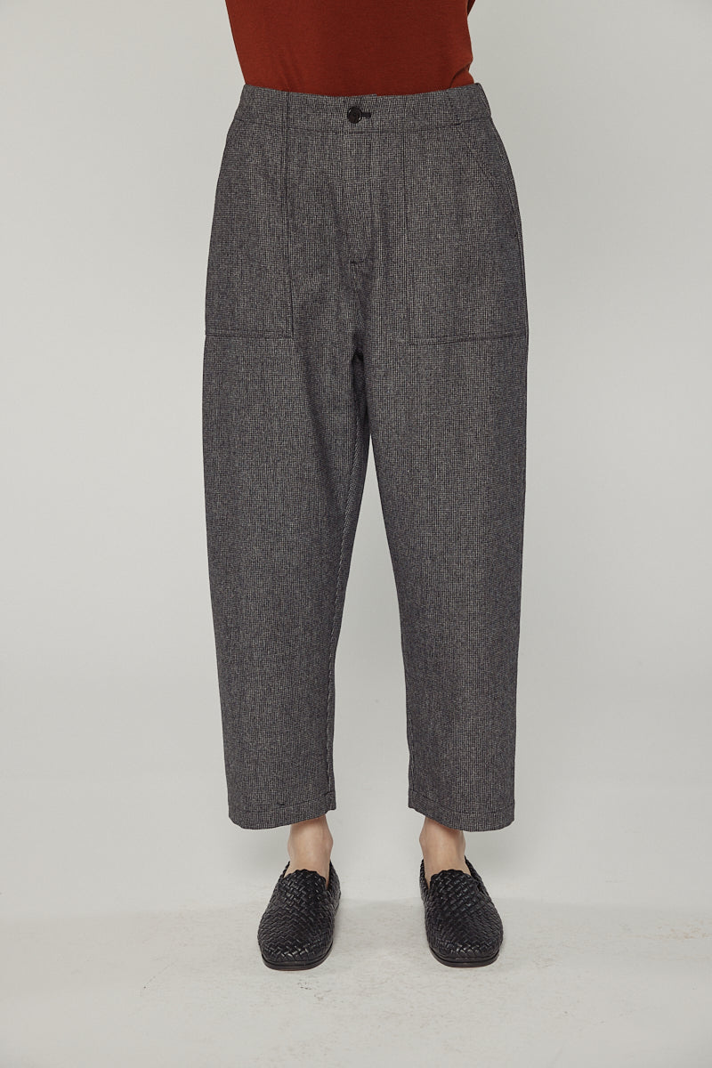 Herringbone Pants Black/Grey