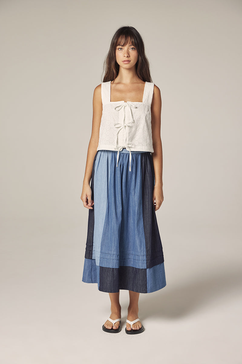 Contrast Skirt