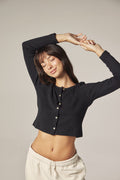 Button Down Short Cardigan