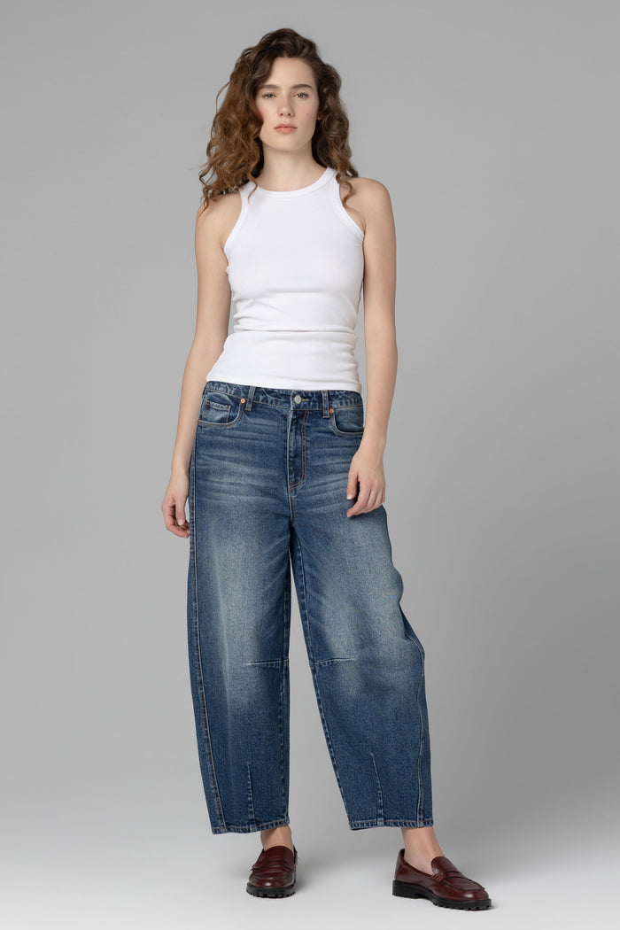 Bowery Barrel Jean Dark Indigo Juniper