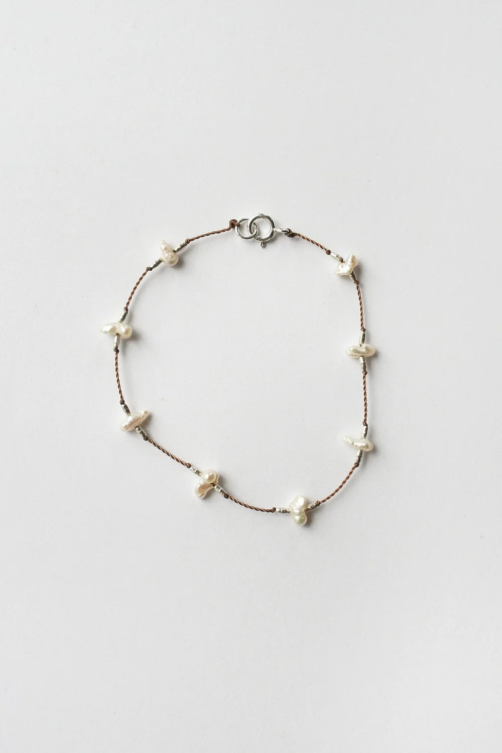 Keshi Pearl Bracelet 7"