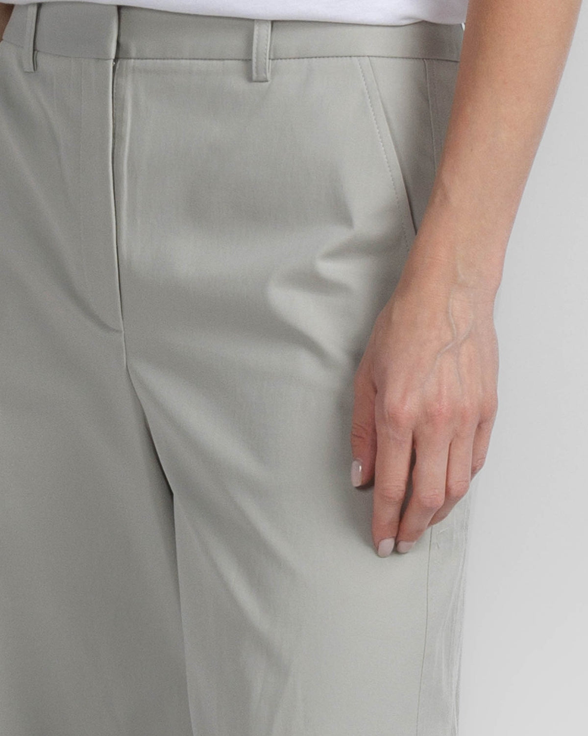 Slouchy BF Trouser Light Grey