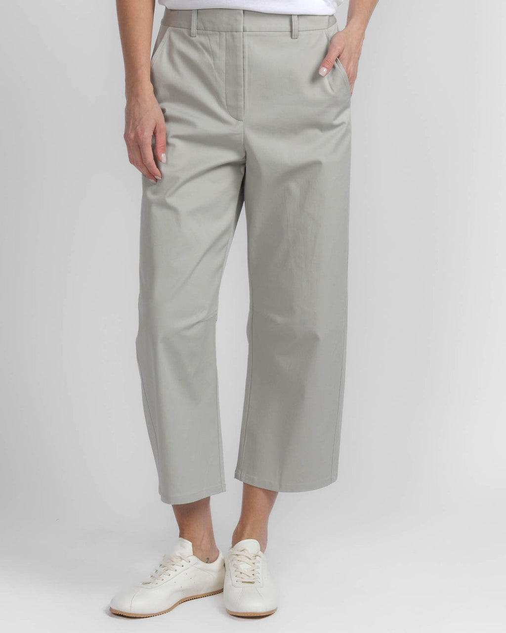 Slouchy BF Trouser Light Grey