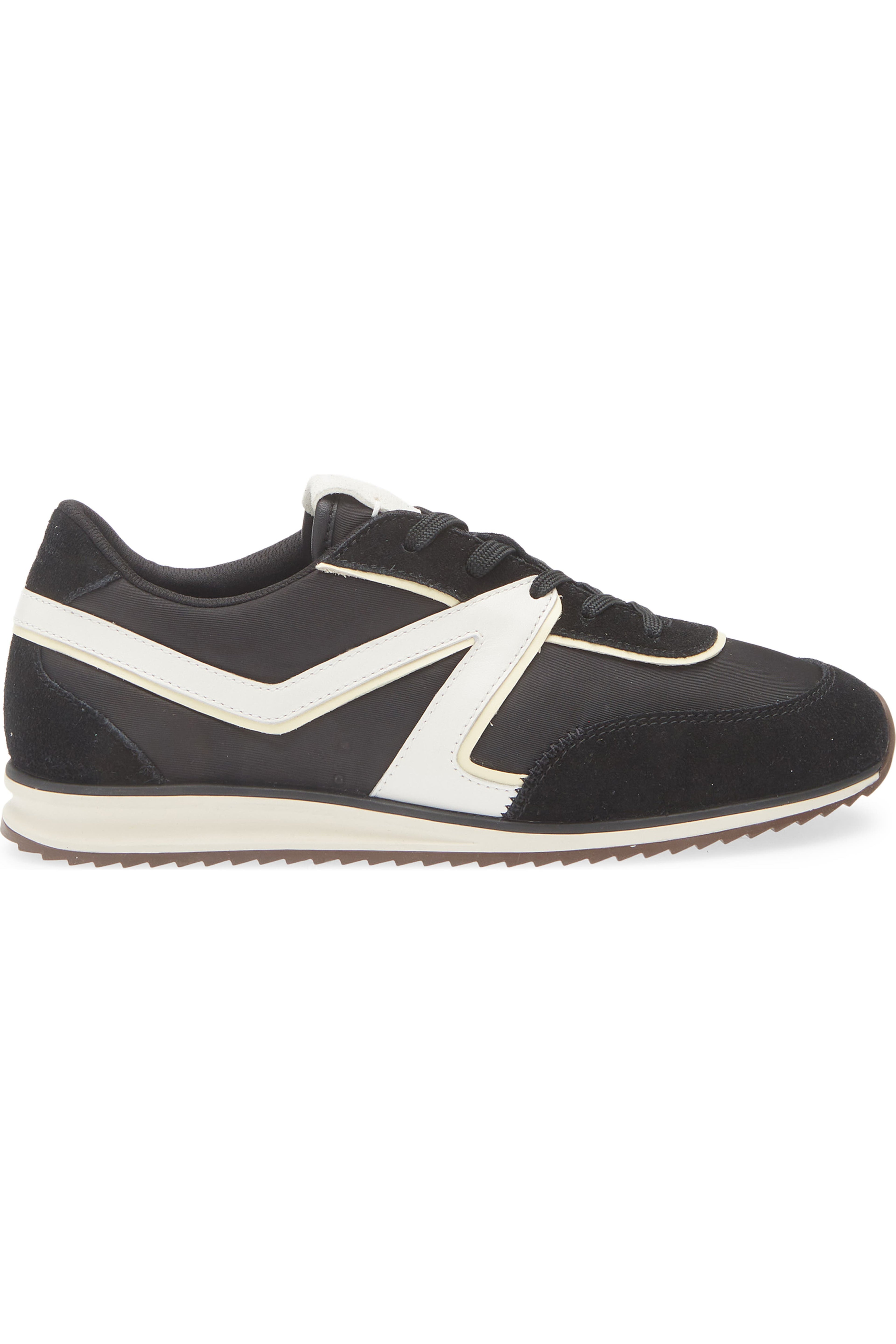 Retro Trainer Sneakers in  Black