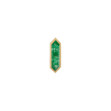 Load image into Gallery viewer, 9ct YG Mini Hexa Gemstone Stud
