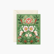 Winter Green Greeting Card