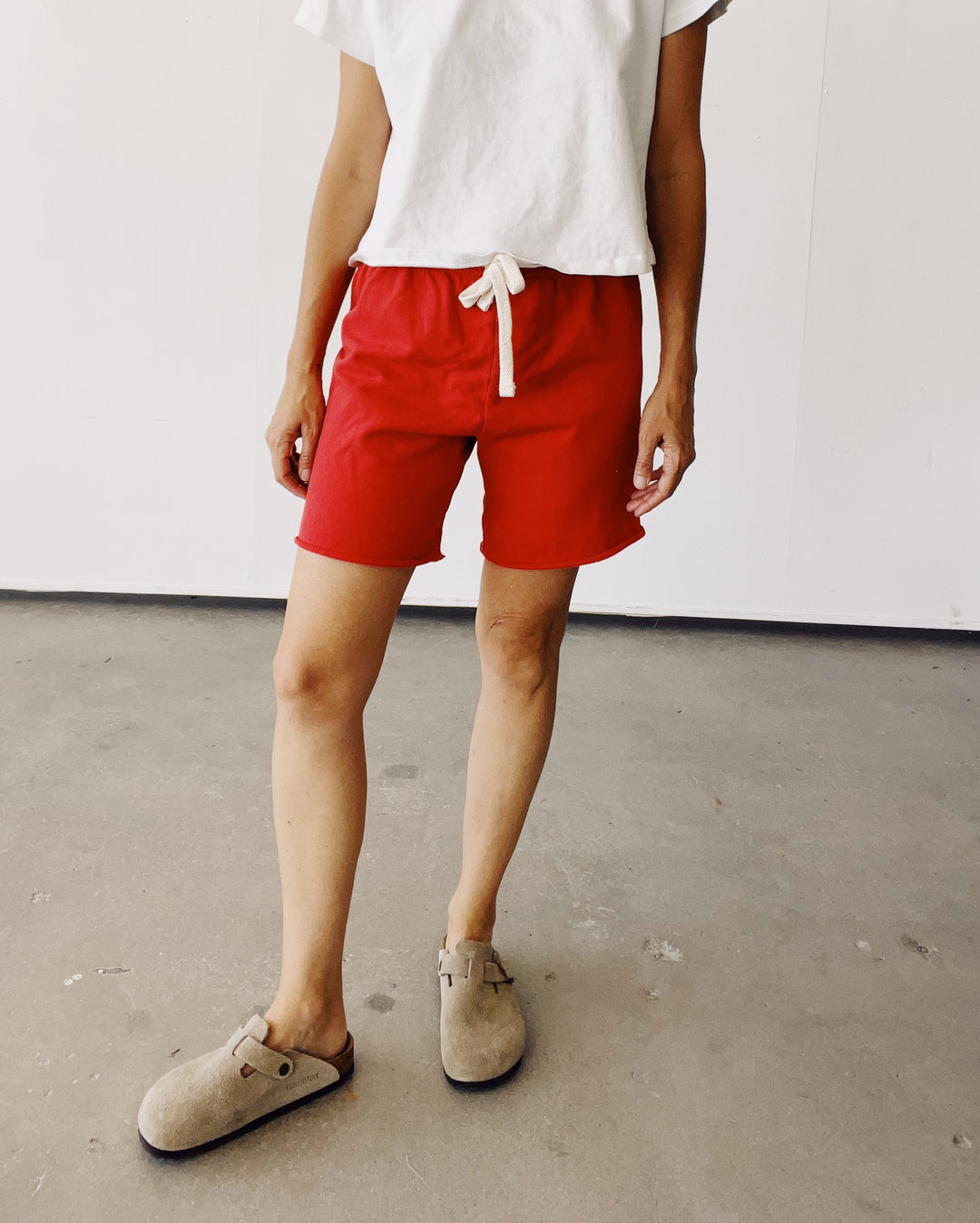 Hey Gang Sweatshorts Red
