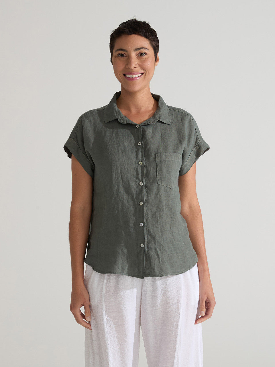 Short Sleeve Pocket Shirt - Clay