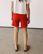 Load image into Gallery viewer, Hey Gang Sweatshorts Red
