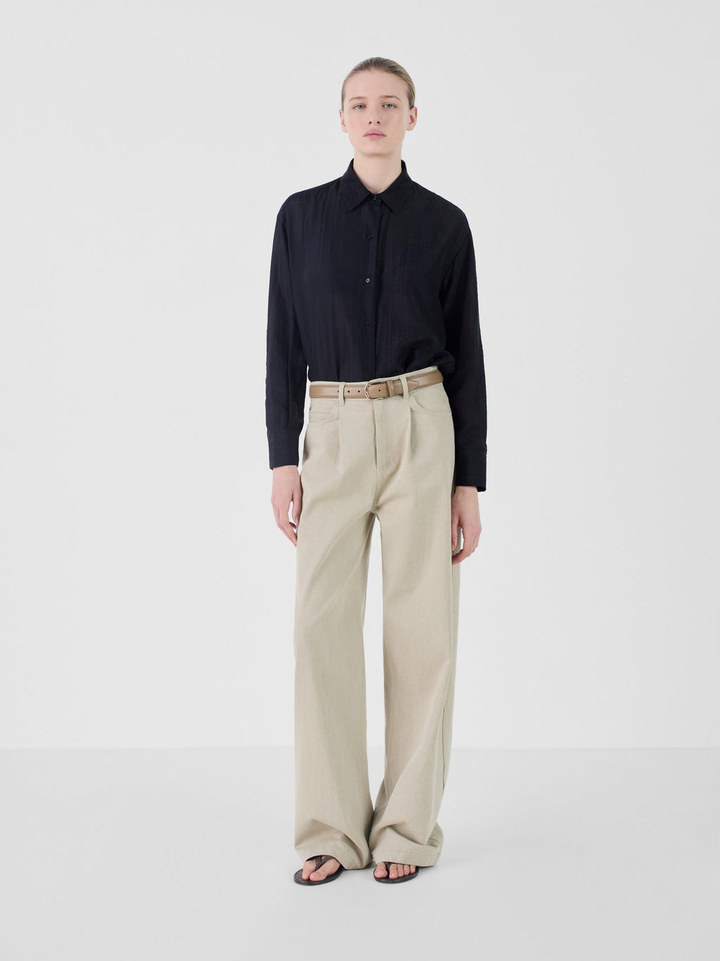 Nina Button Down Shirt Black