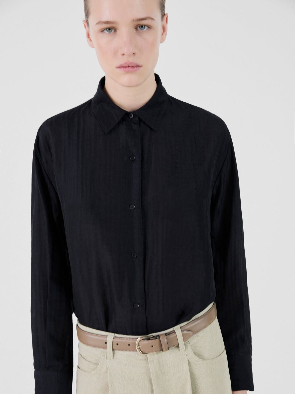 Nina Button Down Shirt Black