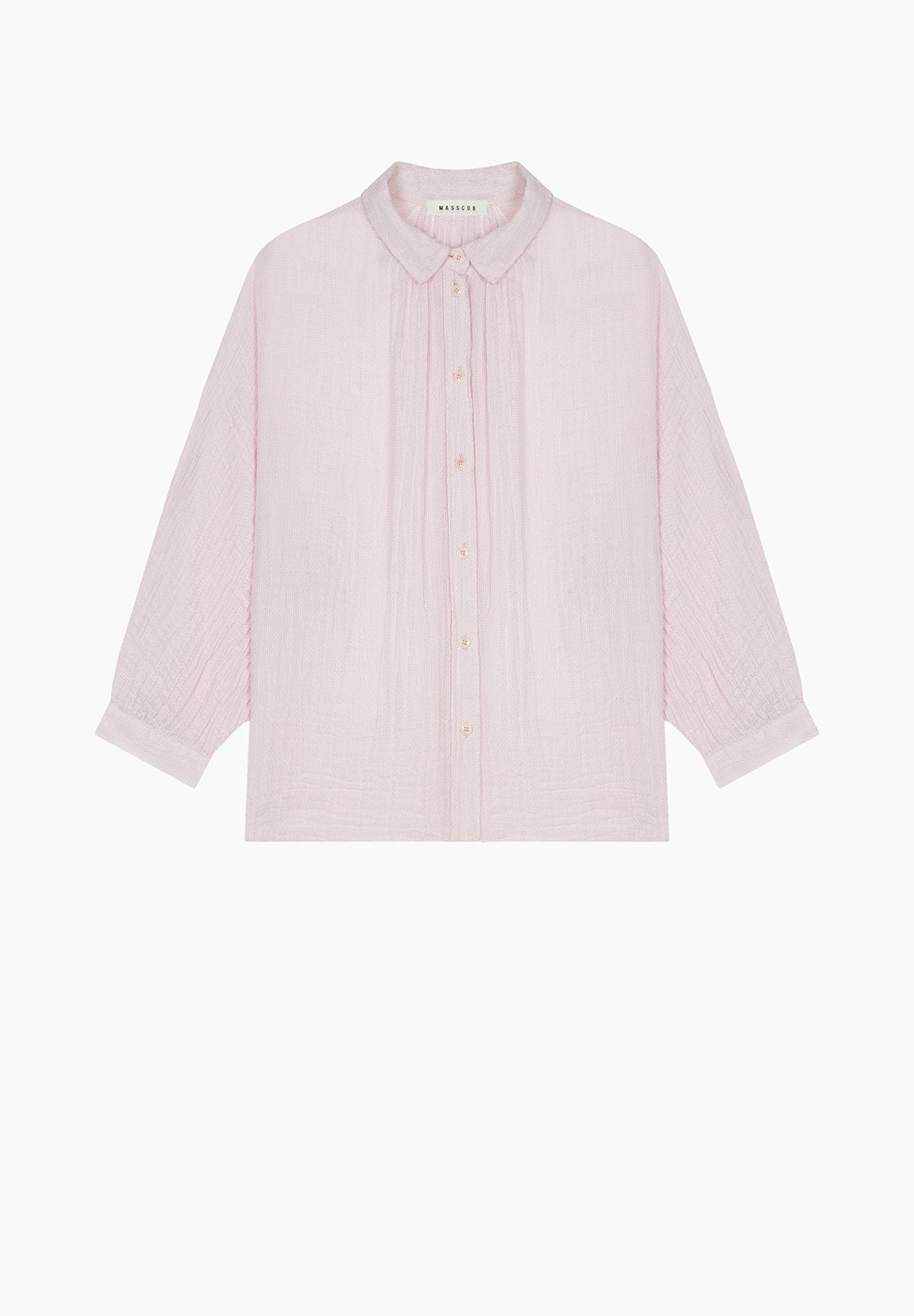 Sagra Crinkle Button Down Blouse