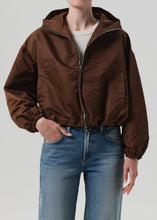 Load image into Gallery viewer, Croppe Nylon Windbreaker in Brown
