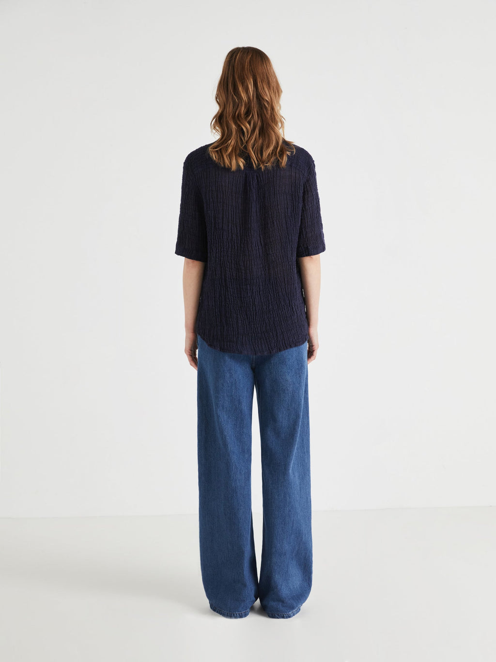 Makalu  Loose Crinkle Blouse