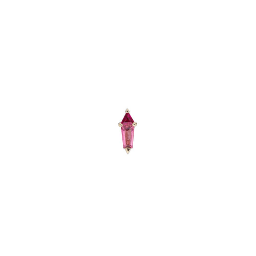 9KT AZ Mini Prism Sapphire Stud