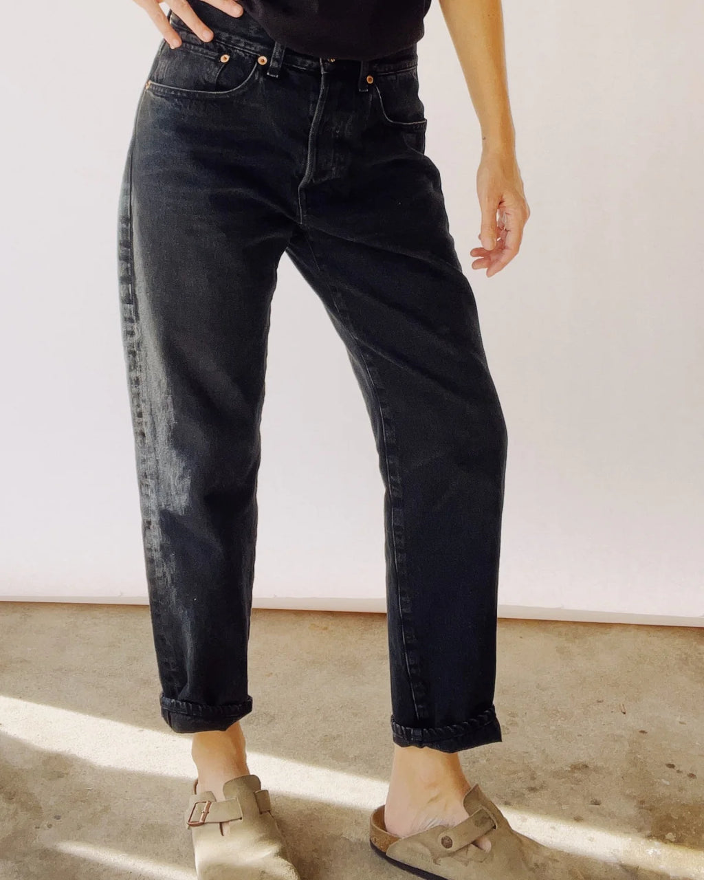 Loose Crop Washed Black