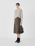 Aria Wool Skirt Corteccia