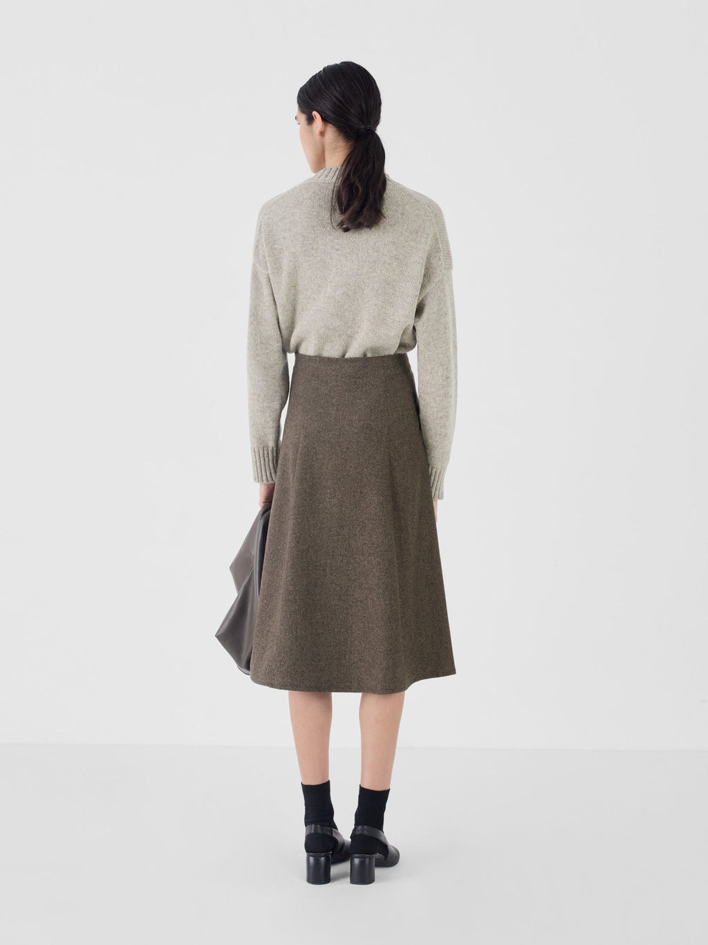 Aria Wool Skirt Corteccia