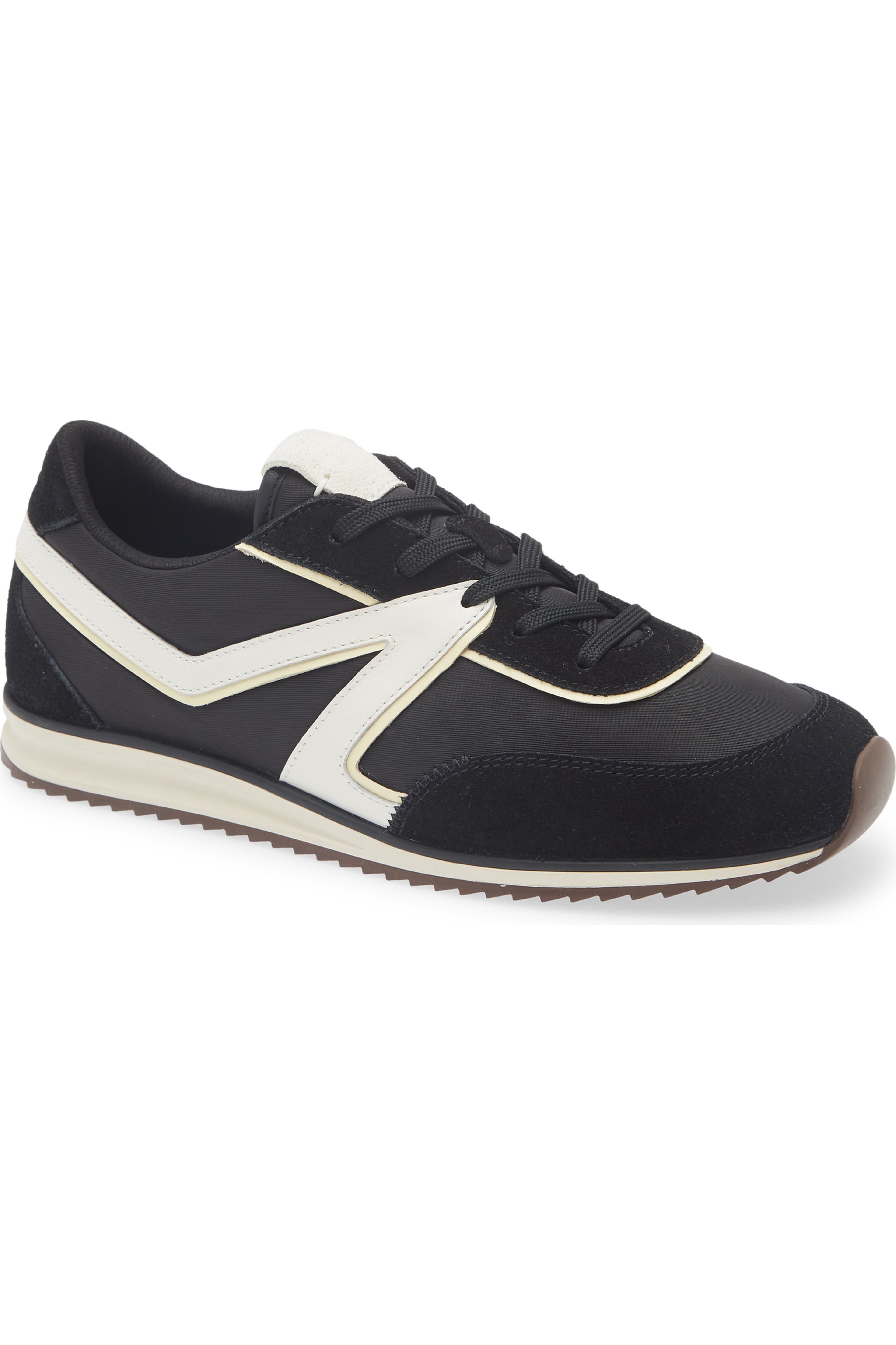 Retro Trainer Sneakers in  Black