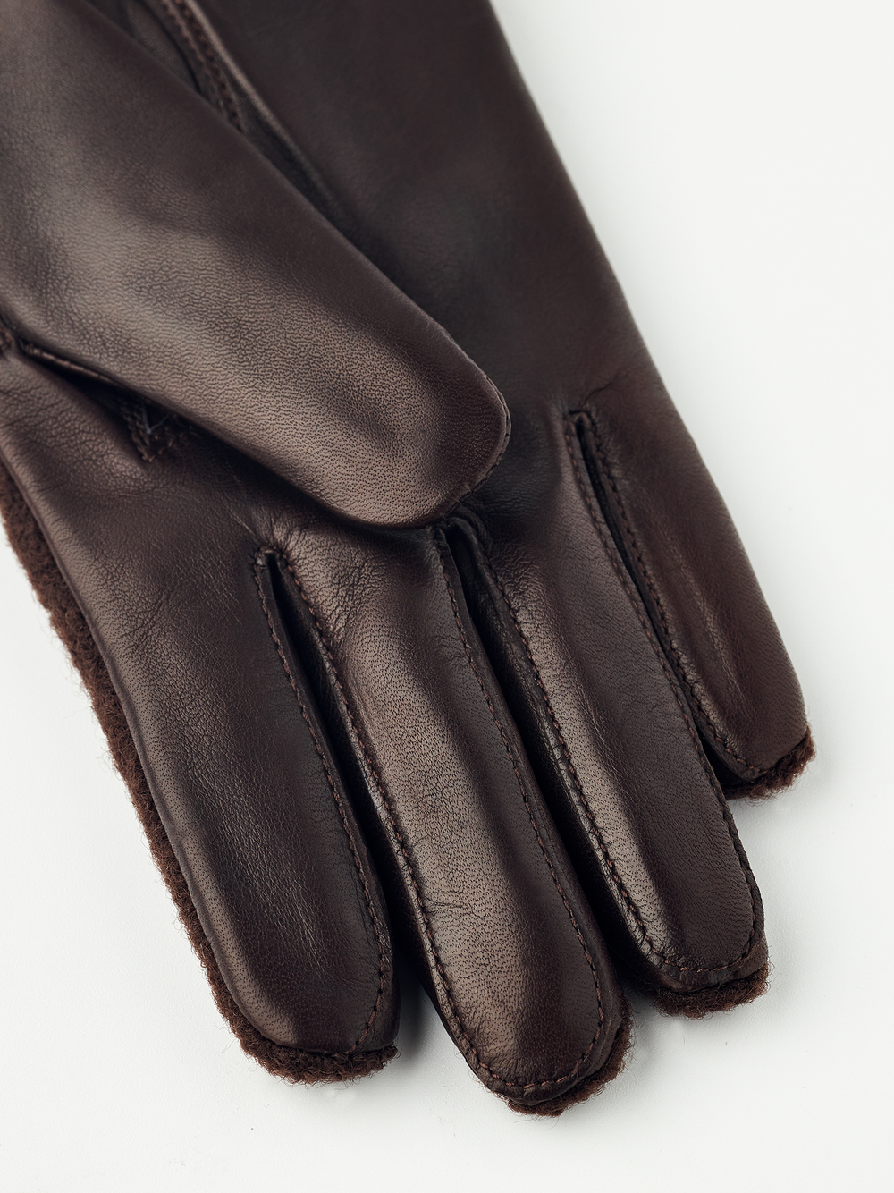 Millie Leather/Bouclé Glove