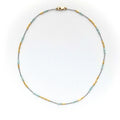 Clear Seed Necklace Aquamarine