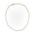 Natural Zircon Gold Bead Necklace