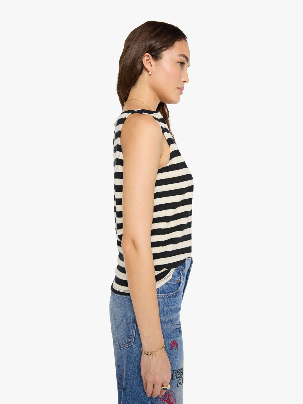 Even Keel Stripe Sleveless Top