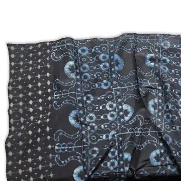 Silk Scarf Black Lux