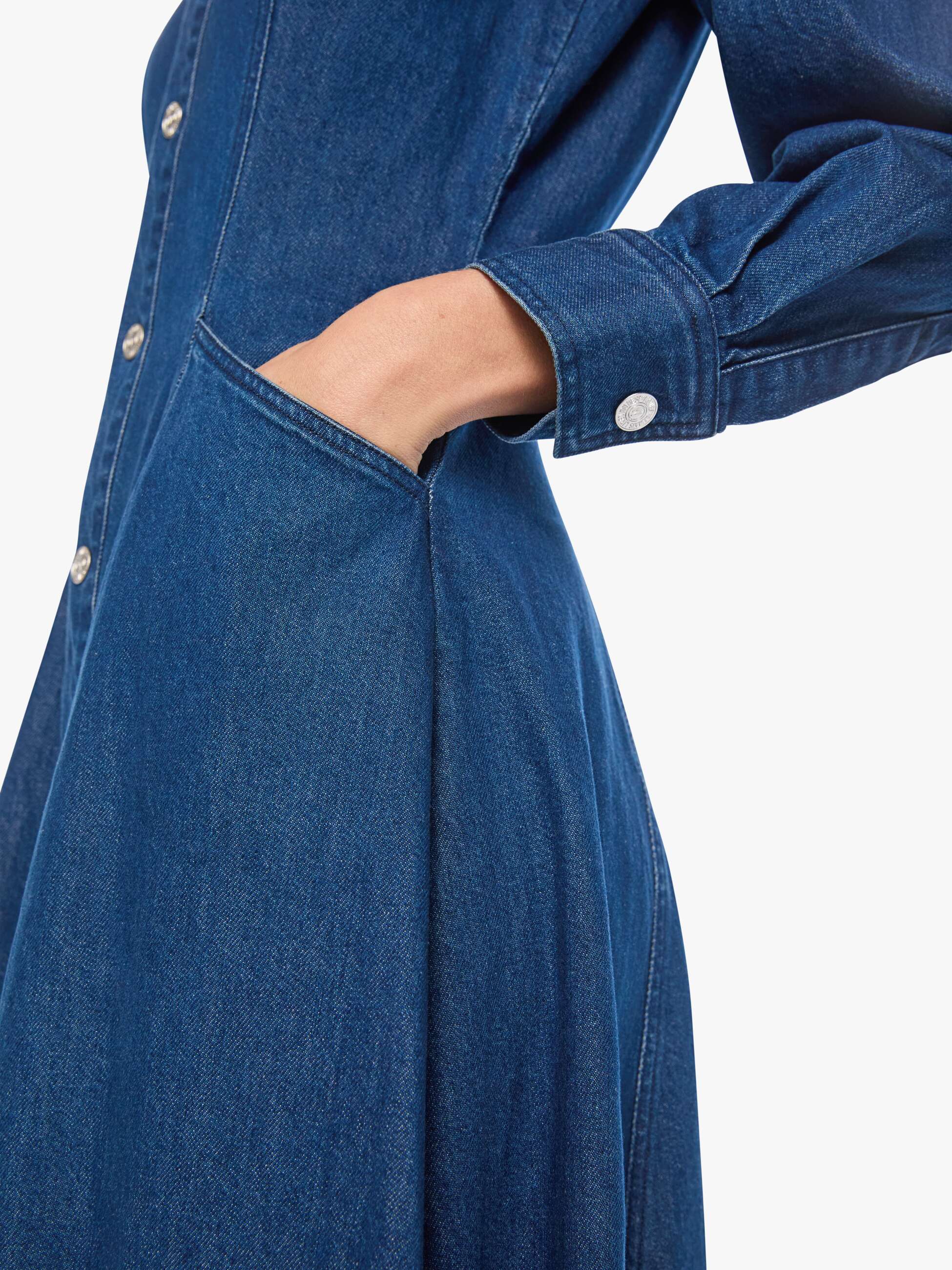 Honor Roll Fitted Denim Dress