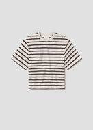 Goldie Tee in Chocolate Stripe