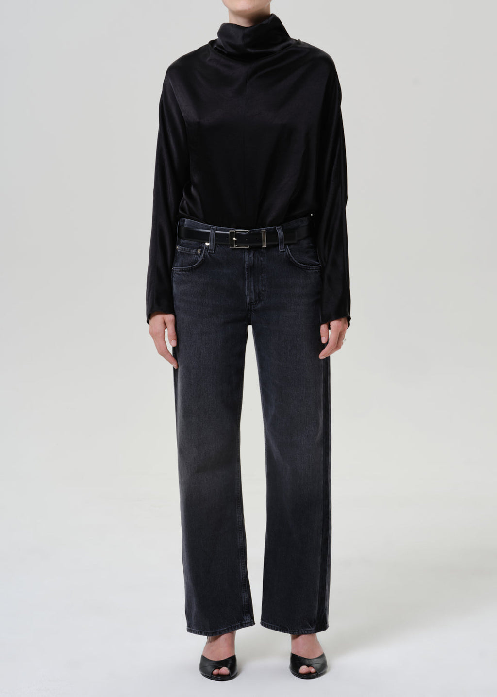 Ilaria Draped Top Black