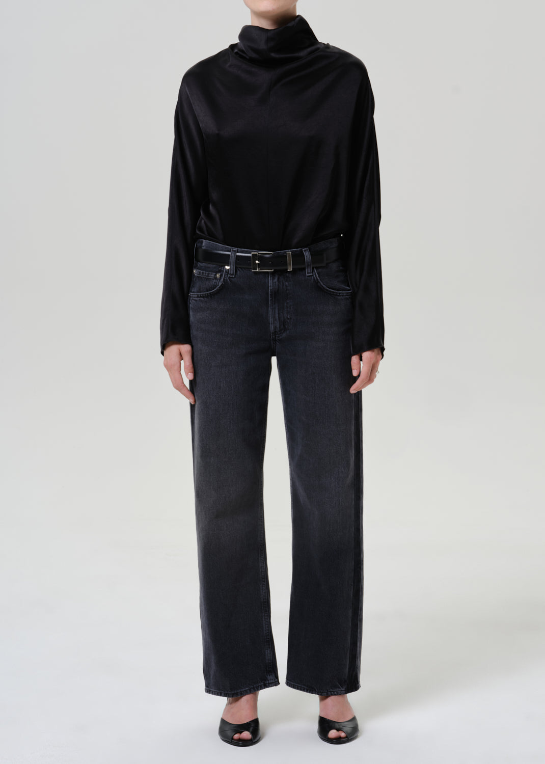 Ilaria Draped Top Black