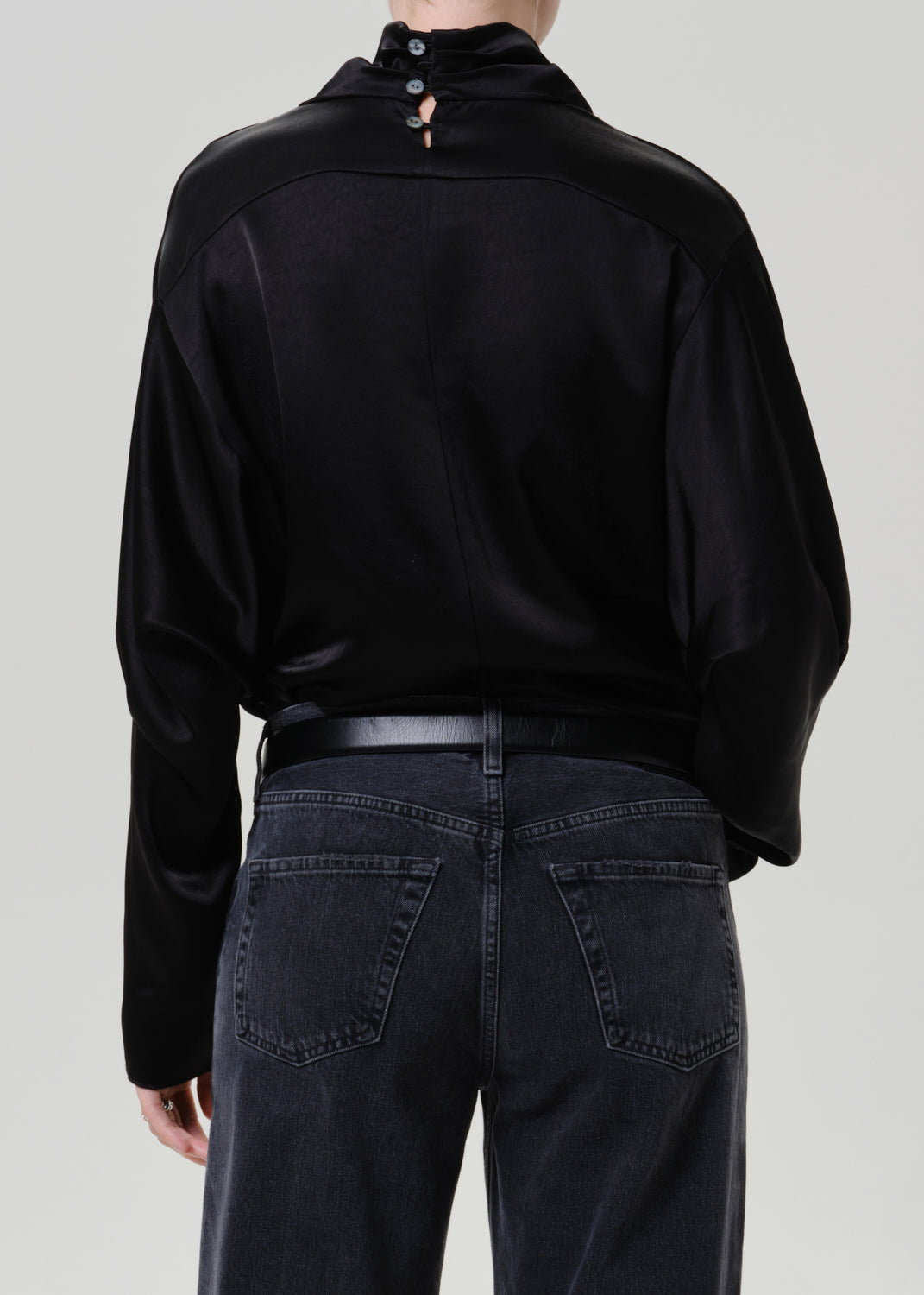 Ilaria Draped Top Black