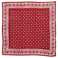Hand Dyed Batik Bandana - Red