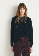 Troncoso V-neck Pullover - Navy