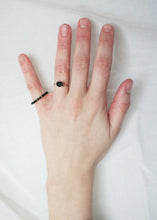 Load image into Gallery viewer, Gold Plated Silver Ring in Onyx - 7
