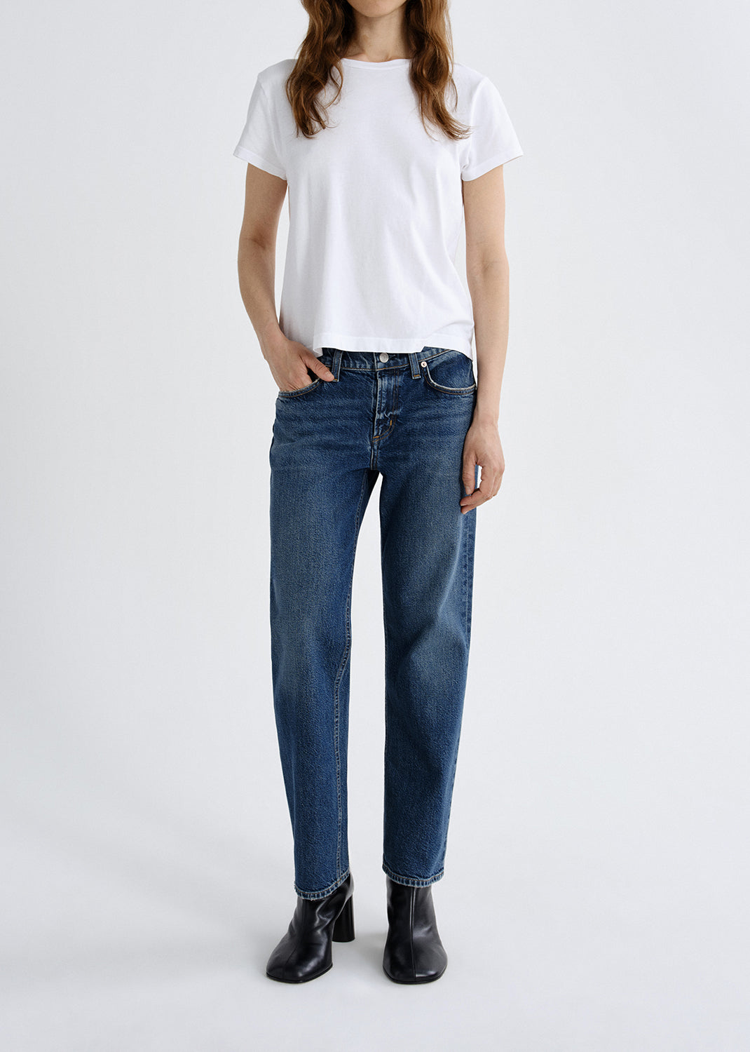Stovepipe Jeans in Slick