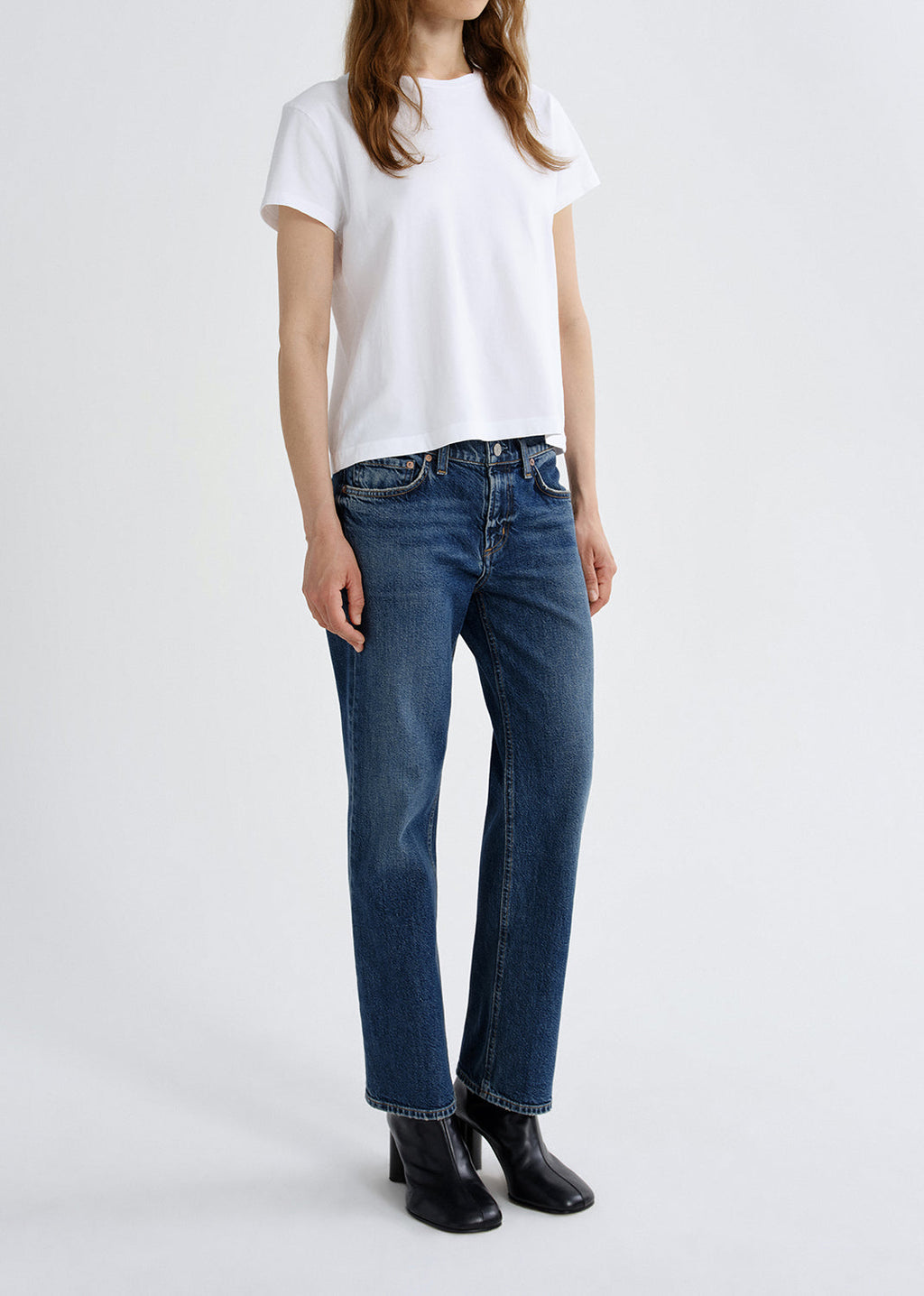 Stovepipe Jeans in Slick