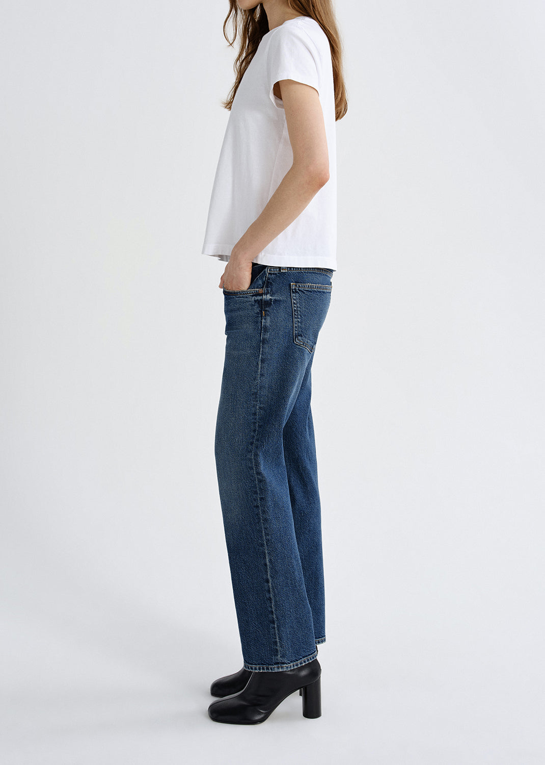 Stovepipe Jeans in Slick