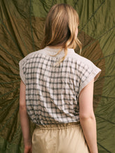 Load image into Gallery viewer, Amandine Blouse Cream Plaid
